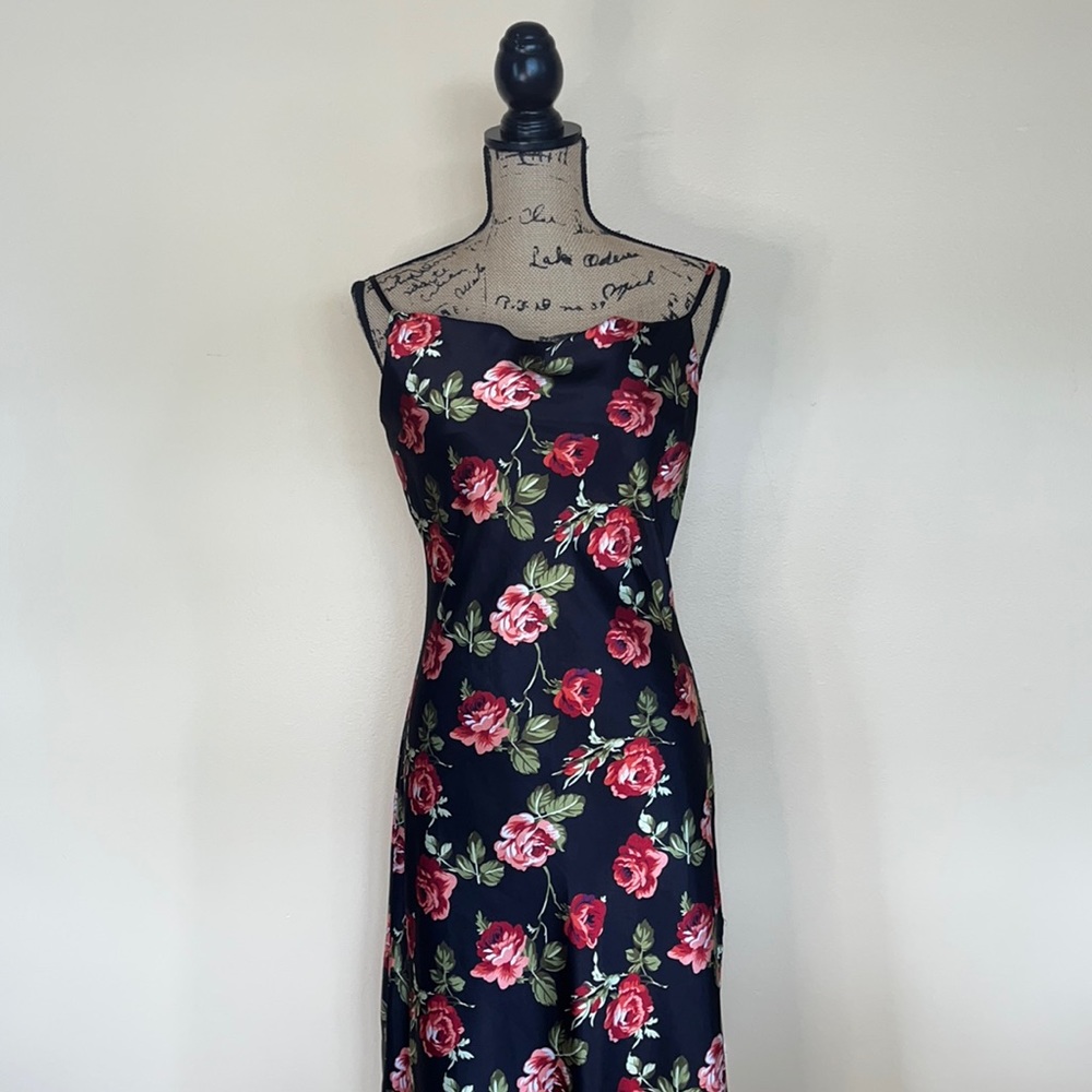 Essential Satin Cowl-Neck Slip Dress main image 0